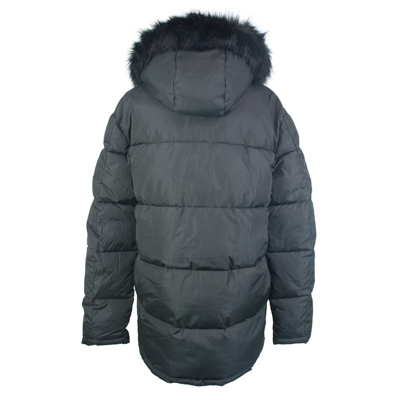 Heavy classical windproof best winter jackets womens puffer jacket with hood for cold weather